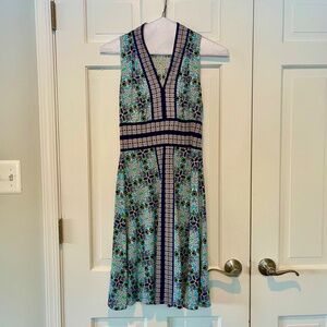 London Time Color Blocked, Sleeveless, Stretch Polyester Dress - Size 6